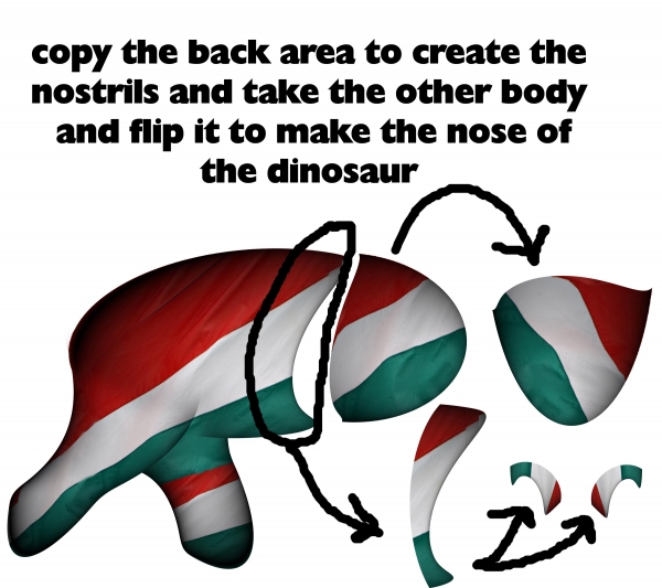 Creation of Hungarian Flagasaurus: Step 10